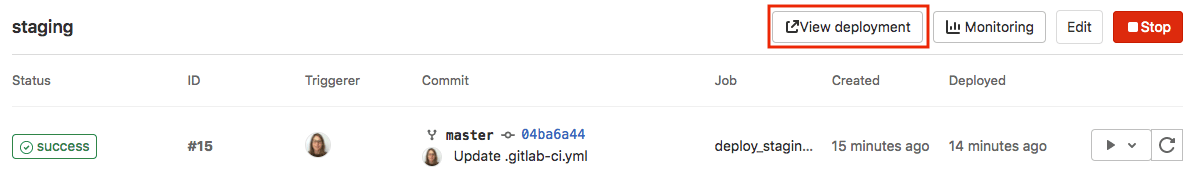 Index · Environments · Ci · Help · GitLab